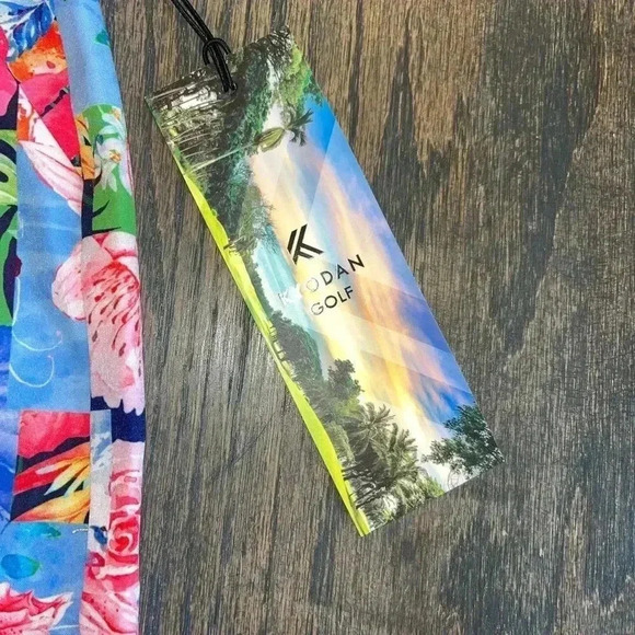 Vibrant Floral Print Skirt Tropical Summer Vacation Elastic Waist w/Pocket F12 - Picture 4 of 6